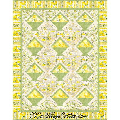 Lemon Baskets Quilt Pattern CJC-56509 - Paper Pattern