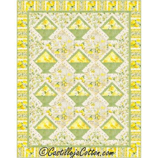 Lemon Baskets Quilt Pattern CJC-56509 - Paper Pattern