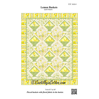 Lemon Baskets Quilt Pattern CJC-56509 - Paper Pattern