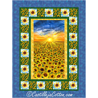 Sunflower Sunset Quilt CJC-56512e - Downloadable Pattern