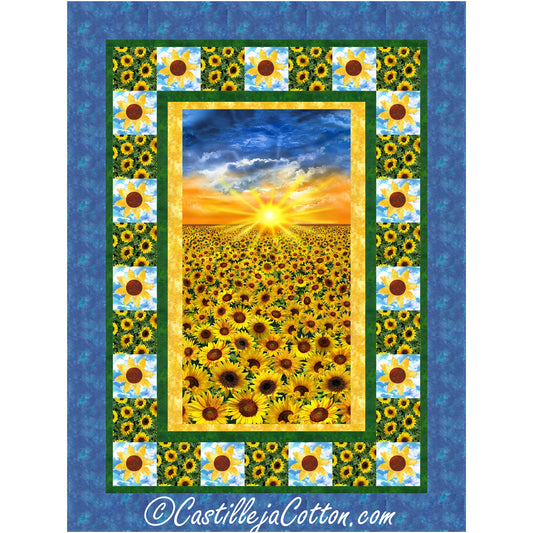 Sunflower Sunset Quilt Pattern CJC-56512 - Paper Pattern