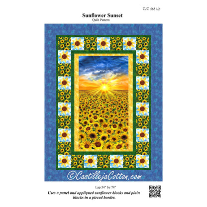 Sunflower Sunset Quilt CJC-56512e - Downloadable Pattern
