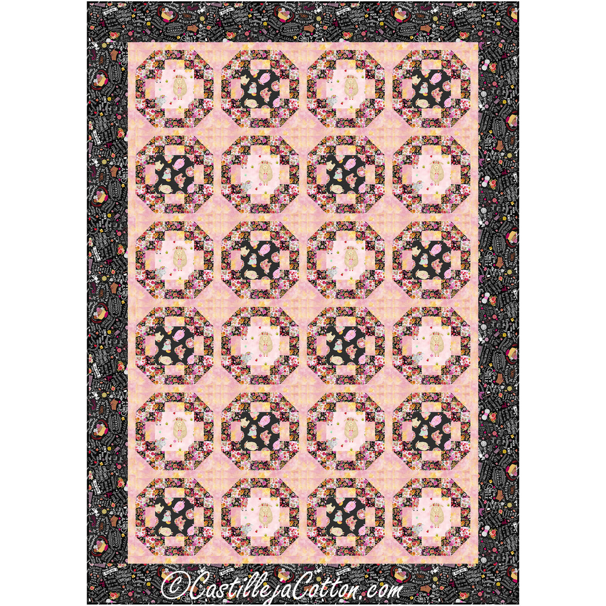 Knitting Sheep Quilt Pattern CJC-56531 - Paper Pattern