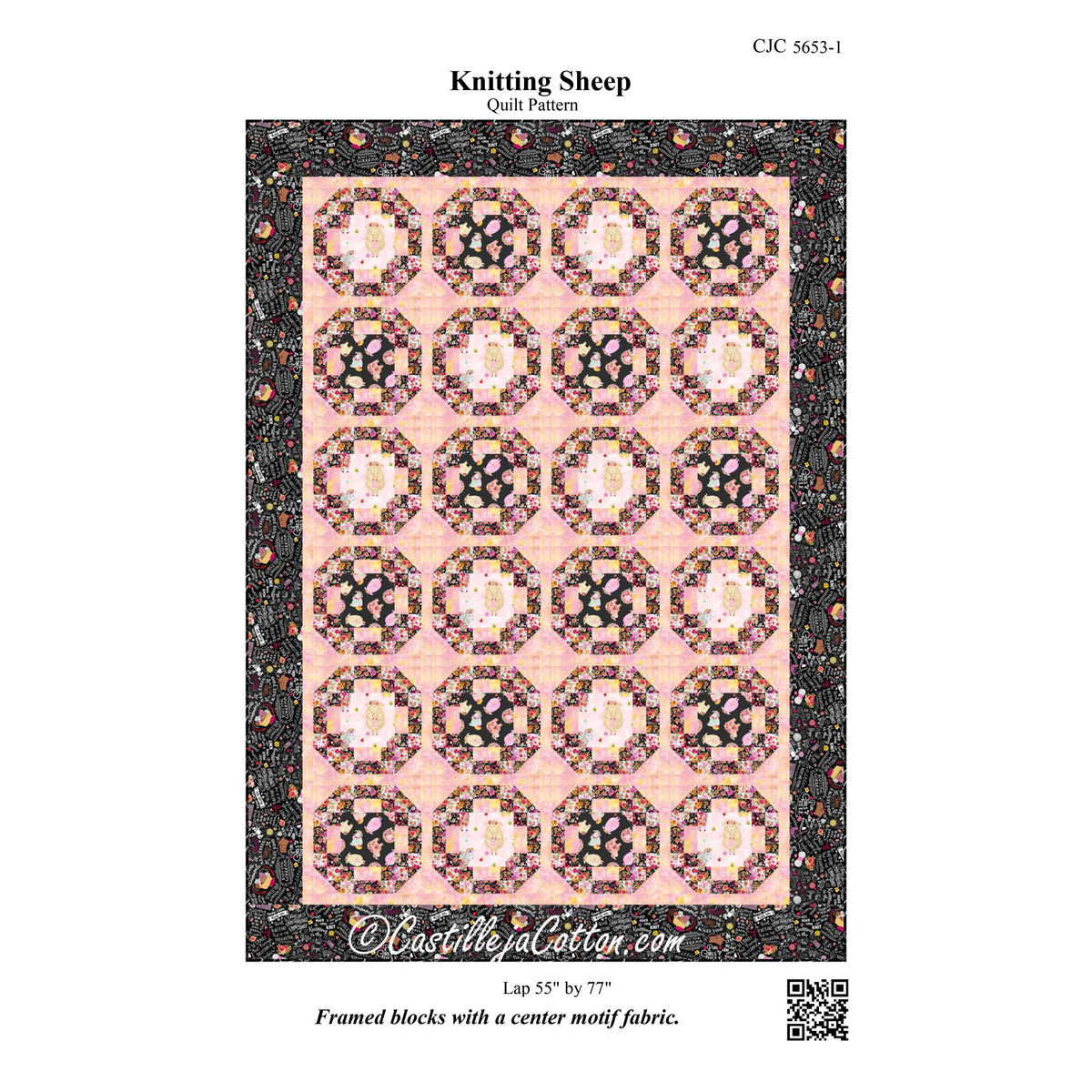 Knitting Sheep Quilt Pattern CJC-56531 - Paper Pattern