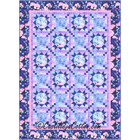 Roses and Leaves Quilt Pattern CJC-56551 - Paper Pattern