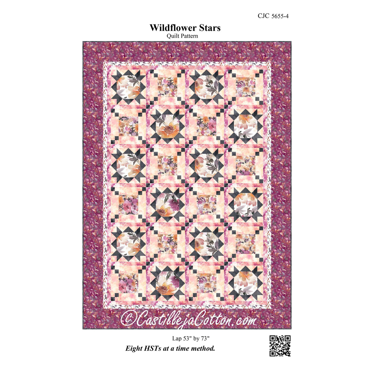 Wildflower Stars Quilt Pattern CJC-56554 - Paper Pattern