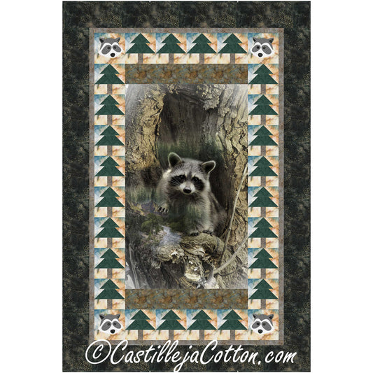 Raccoon Quilt CJC-56581e - Downloadable Pattern