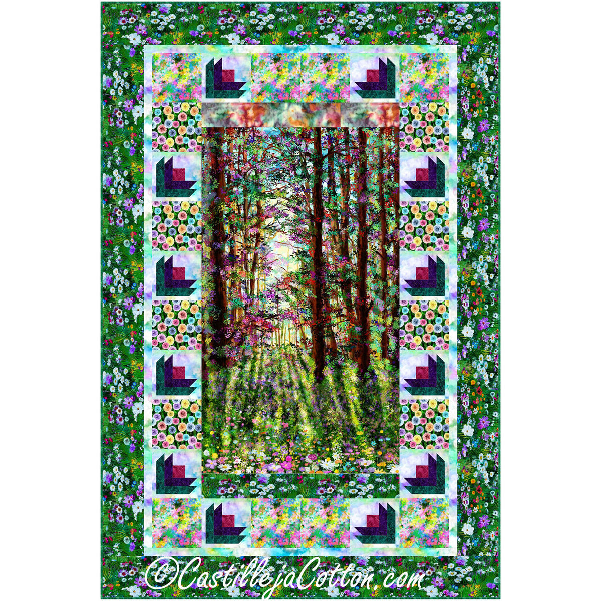 Floral Meadow Quilt Pattern CJC-56601 - Paper Pattern