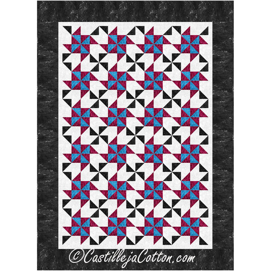 Double Pinwheel Quilt Pattern CJC-56631 - Paper Pattern