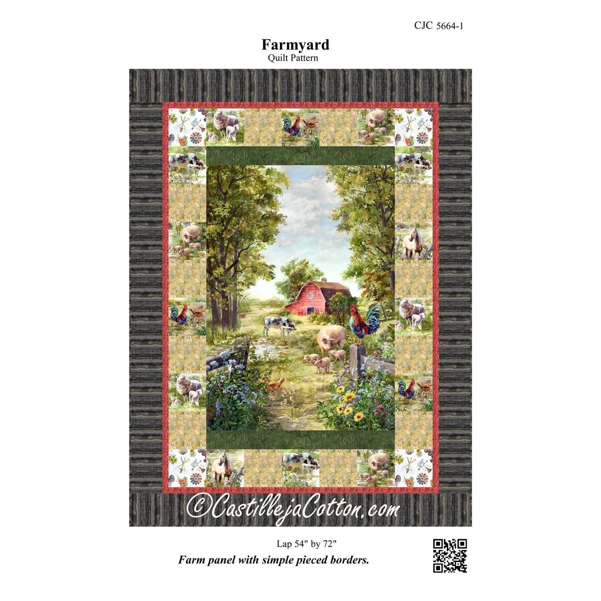 Farmyard Quilt Pattern CJC-56641 - Paper Pattern