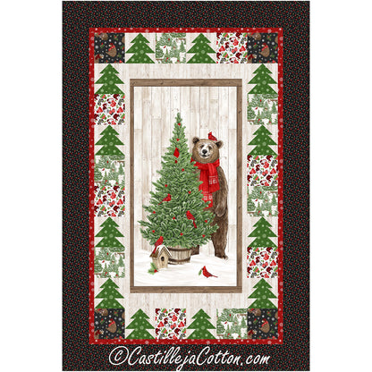Christmas Tree and Bear Quilt Pattern CJC-56656 - Paper Pattern