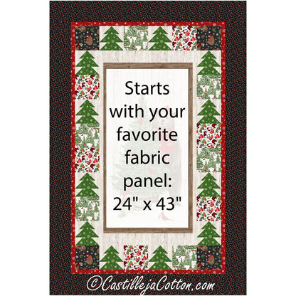 Christmas Tree and Bear Quilt Pattern CJC-56656 - Paper Pattern