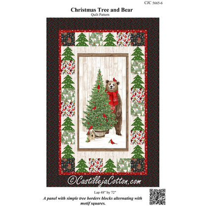 Christmas Tree and Bear Quilt Pattern CJC-56656 - Paper Pattern