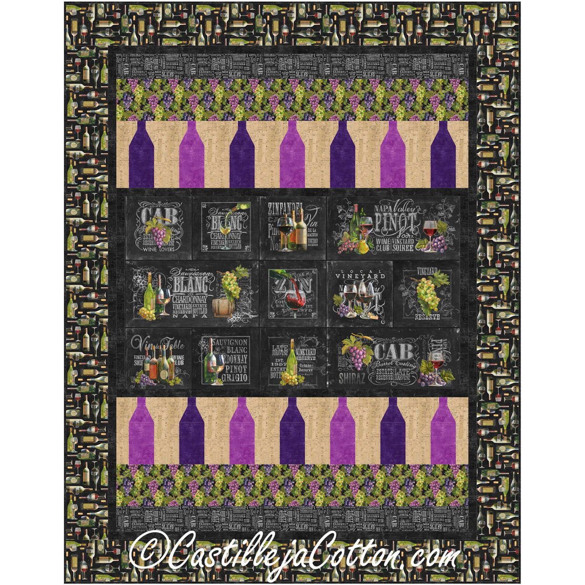 Wine Helps Quilt CJC-56671e - Downloadable Pattern