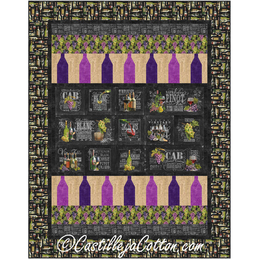 Wine Helps Quilt Pattern CJC-56671 - Paper Pattern