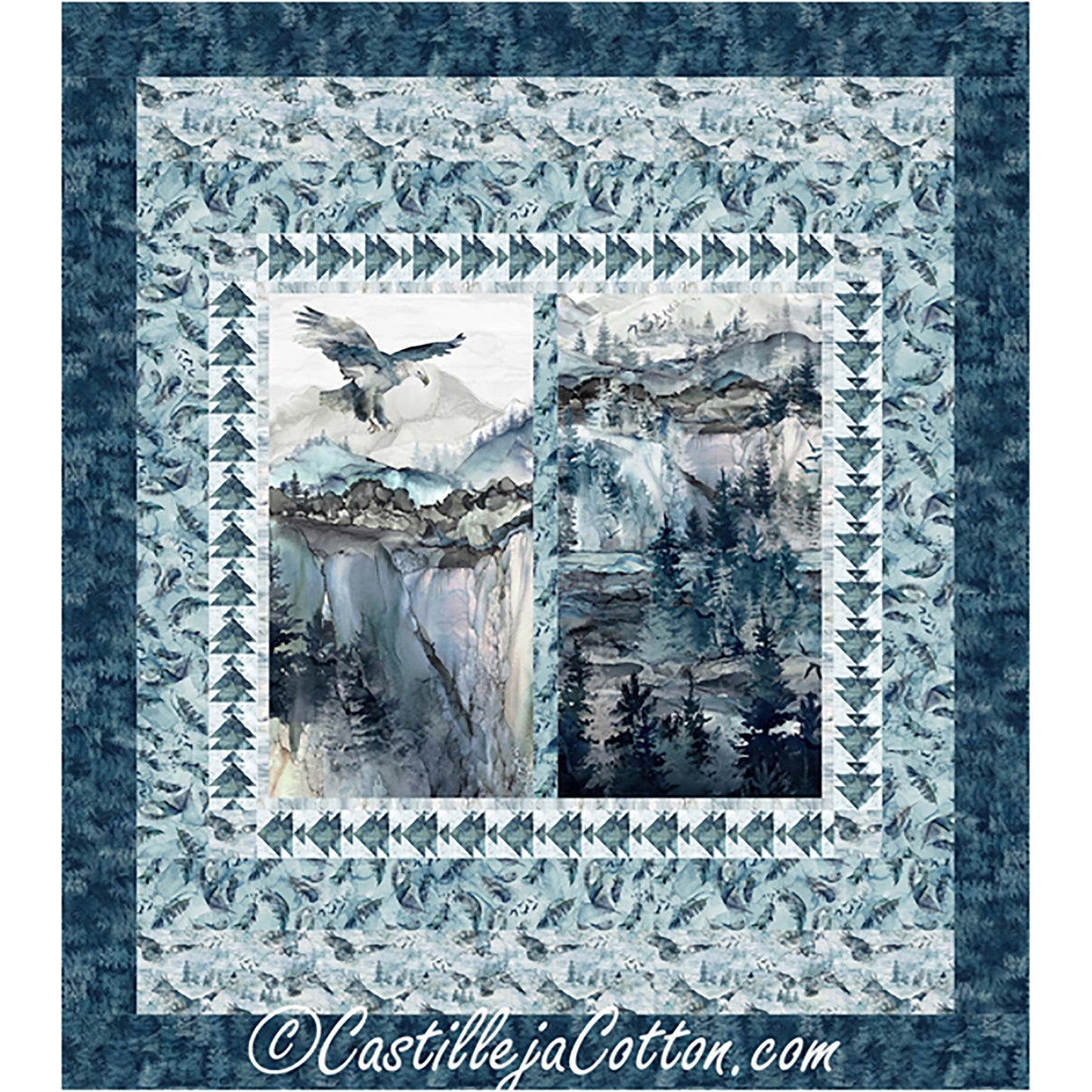 Soaring Eagle Queen Quilt Pattern CJC-56682w  - Wholesale Product