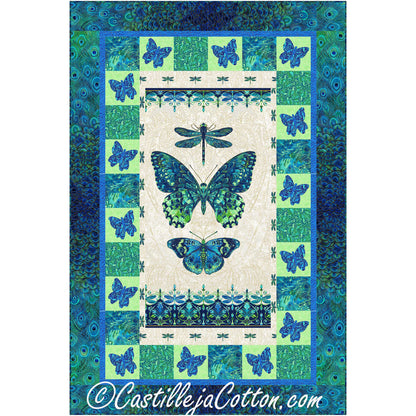 Luminous Butterflies Quilt CJC-56691e - Downloadable Pattern