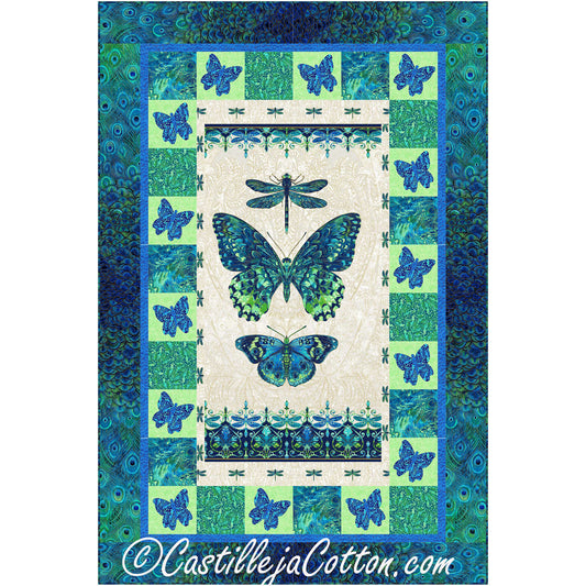 Luminous Butterflies Quilt CJC-56691e - Downloadable Pattern