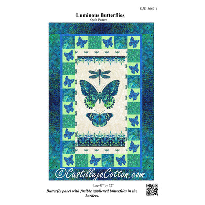 Luminous Butterflies Quilt CJC-56691e - Downloadable Pattern