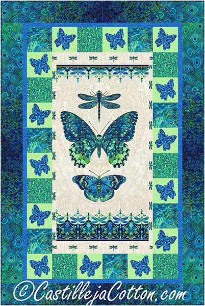 Luminous Butterflies Quilt CJC-56691e - Downloadable Pattern