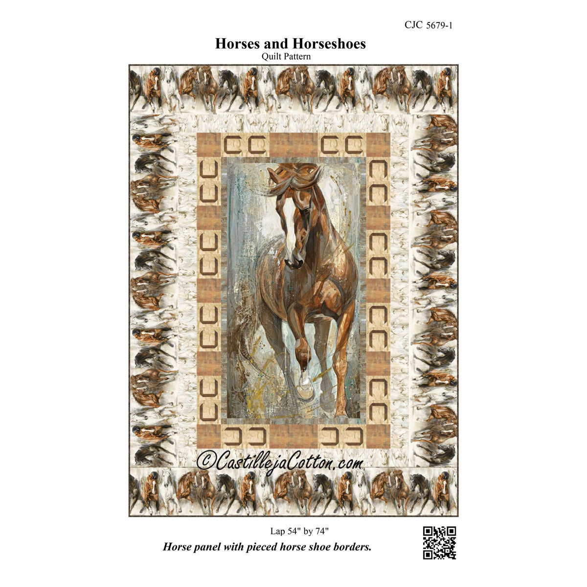 Horses and Horseshoes Quilt CJC-56791e - Downloadable Pattern