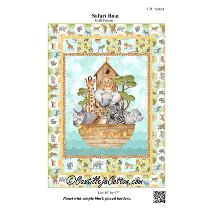 Safari Boat Quilt CJC-56801e - Downloadable Pattern