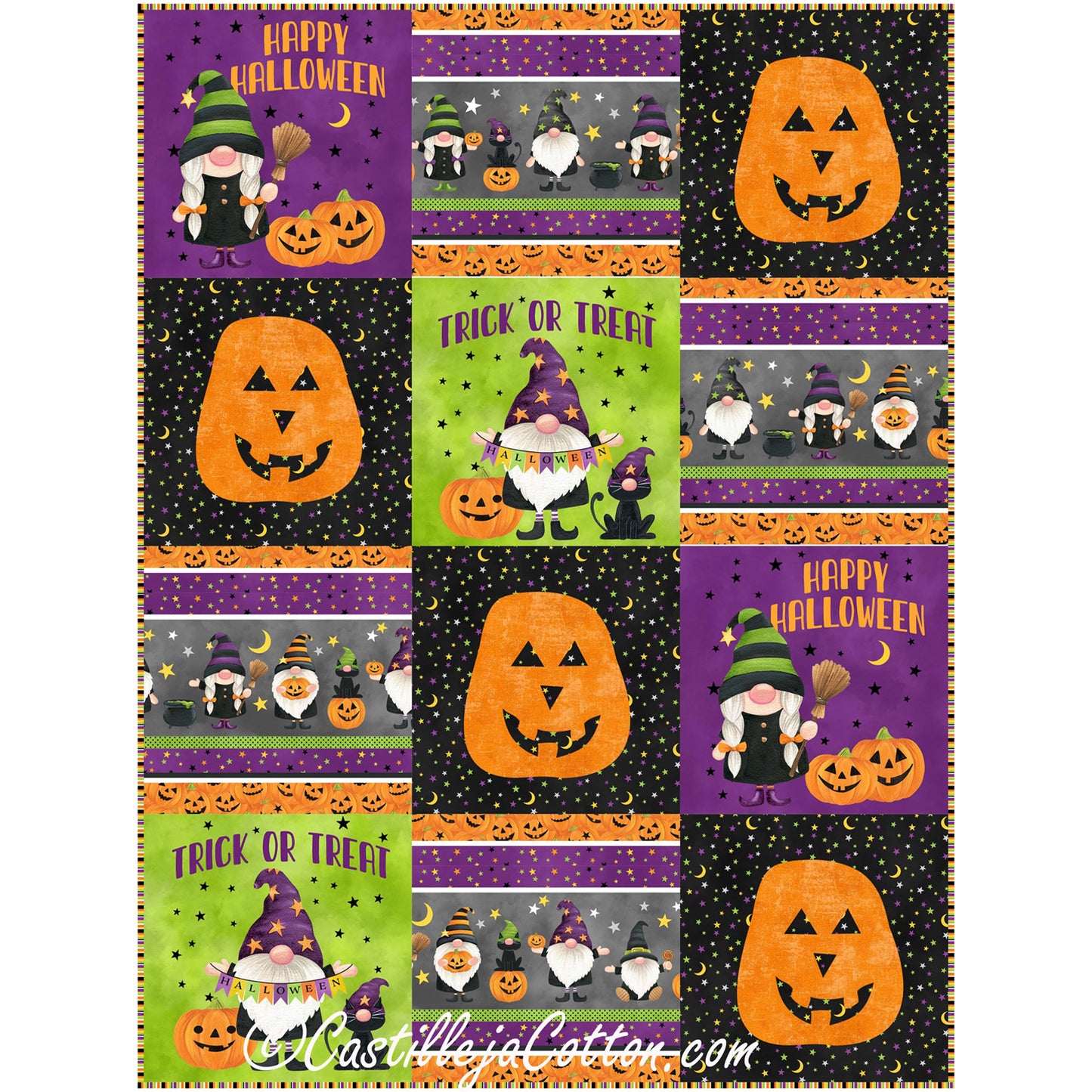 Gnomes Halloween Wall Hanging Pattern CJC-56831 - Paper Pattern