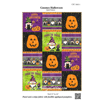 Gnomes Halloween Wall Hanging Pattern CJC-56831 - Paper Pattern