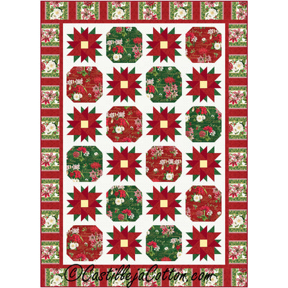 Christmas Bouquets Quilt CJC-56841e - Downloadable Pattern