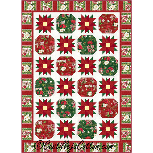 Christmas Bouquets Quilt CJC-56841e - Downloadable Pattern