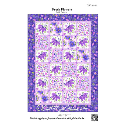 Fresh Flowers Quilt CJC-56861e - Downloadable Pattern