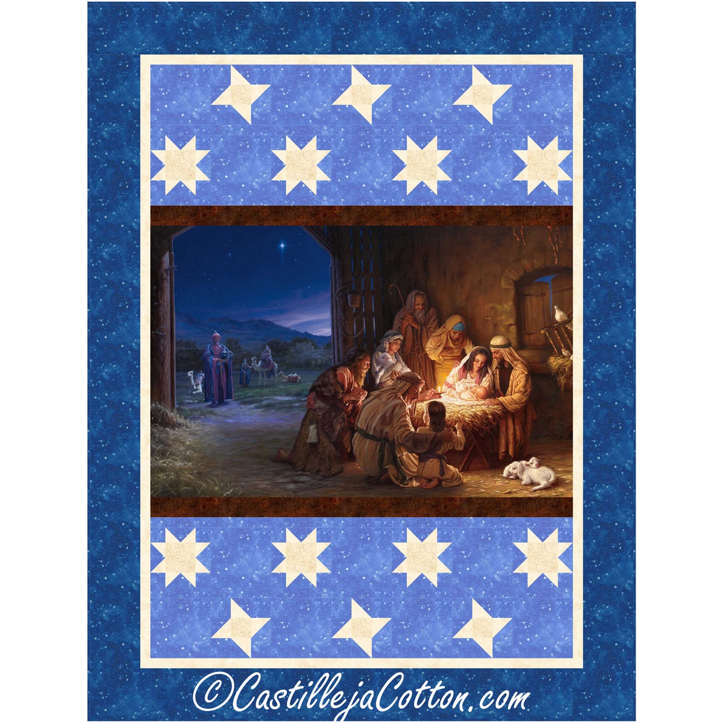 Starry Nativity Quilt Pattern CJC-56871 - Paper Pattern
