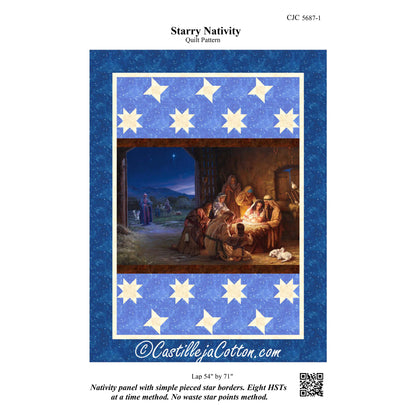 Starry Nativity Quilt Pattern CJC-56871 - Paper Pattern