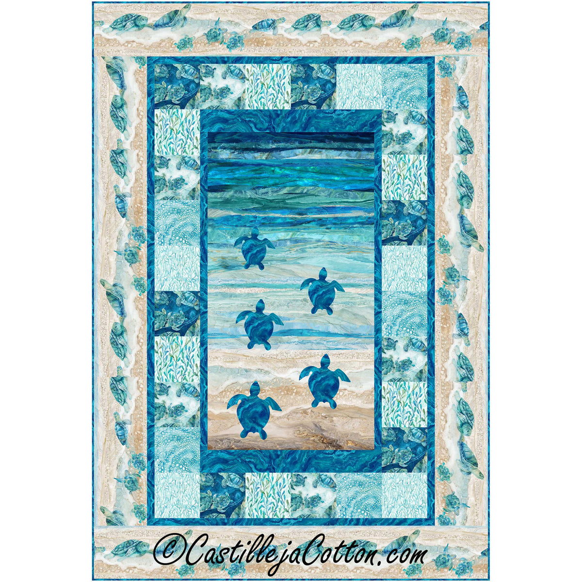 Turtles Leaving the Bay Quilt Pattern CJC-56891 - Paper Pattern