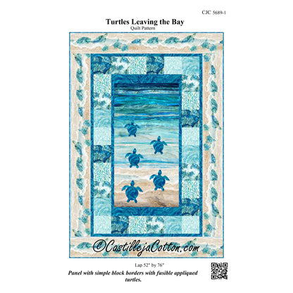 Turtles Leaving the Bay Quilt Pattern CJC-56891 - Paper Pattern