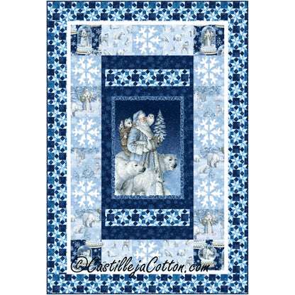Father Christmas with Animals Quilt CJC-56911e - Downloadable Pattern