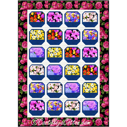 Bouquet Baskets Quilt CJC-56931e - Downloadable Pattern
