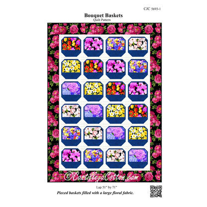 Bouquet Baskets Quilt CJC-56931e - Downloadable Pattern