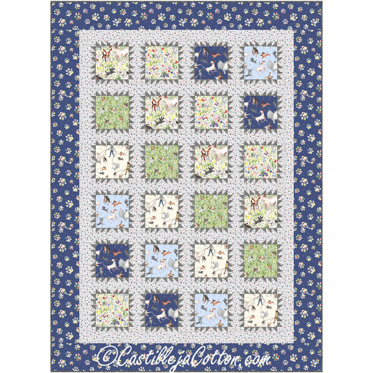 Playing Dogs Quilt Pattern CJC-56941 - Paper Pattern