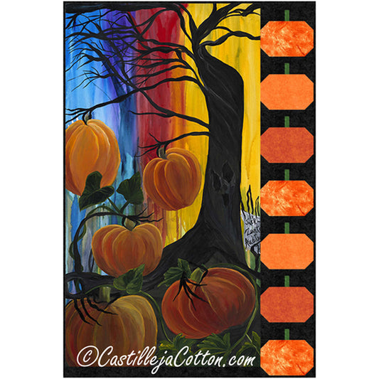 Pumpkins Ready for Carving Wall Hanging Pattern CJC-56951 - Paper Pattern
