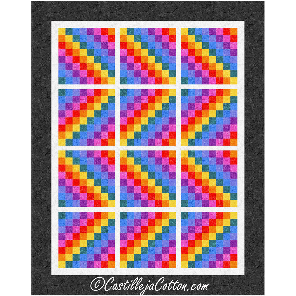 Rippling Rainbows Quilt CJC-56981e - Downloadable Pattern