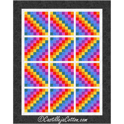 Rippling Rainbows Quilt CJC-56981e - Downloadable Pattern