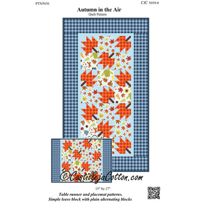 Autumn in the Air Table Runner and Placemat Pattern CJC-56990 - Paper Pattern