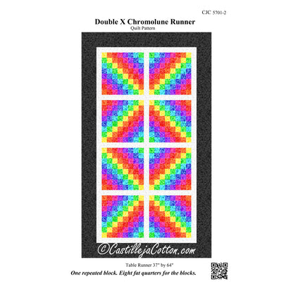 Double X Chromolune Table Runner CJC-57012e - Downloadable Pattern