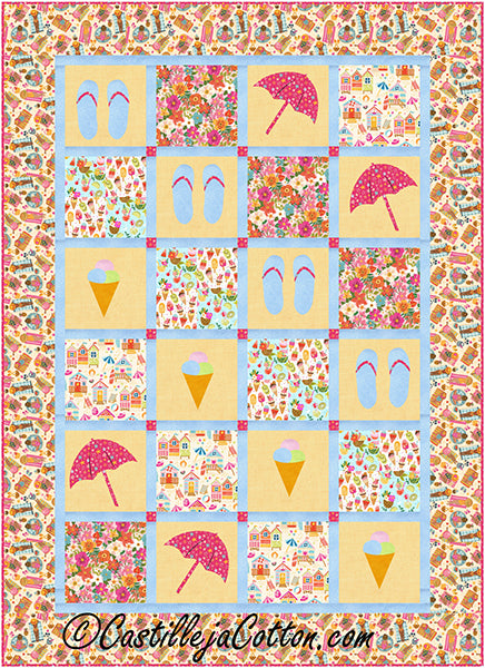 Summertime Fun Quilt Pattern CJC-57021 - Paper Pattern