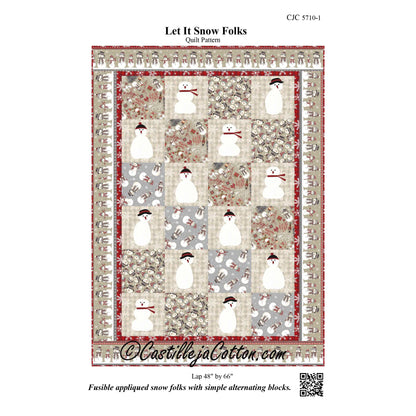 Let It Snow Folks Quilt CJC-57101e - Downloadable Pattern