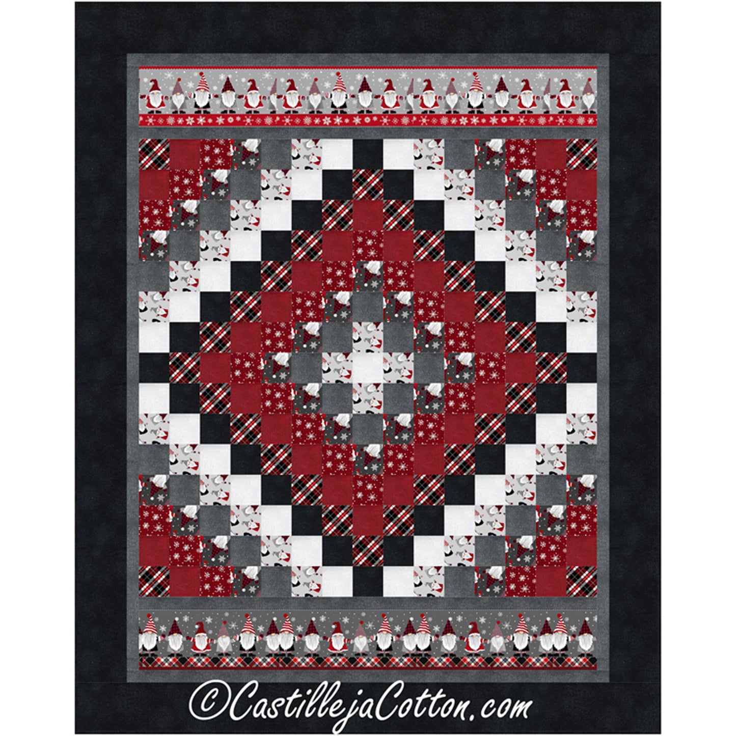 Holiday Gnomes Quilt Pattern CJC-57111 - Paper Pattern