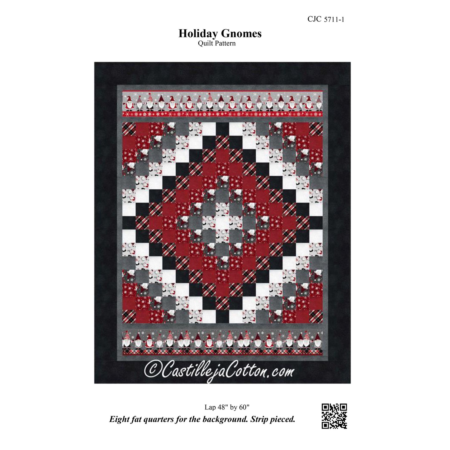 Holiday Gnomes Quilt Pattern CJC-57111 - Paper Pattern