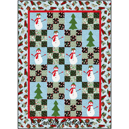 Snow Folk Festival Quilt Pattern CJC-57141 - Paper Pattern