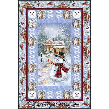 Cottage Snowman Quilt Pattern CJC-57191 - Paper Pattern